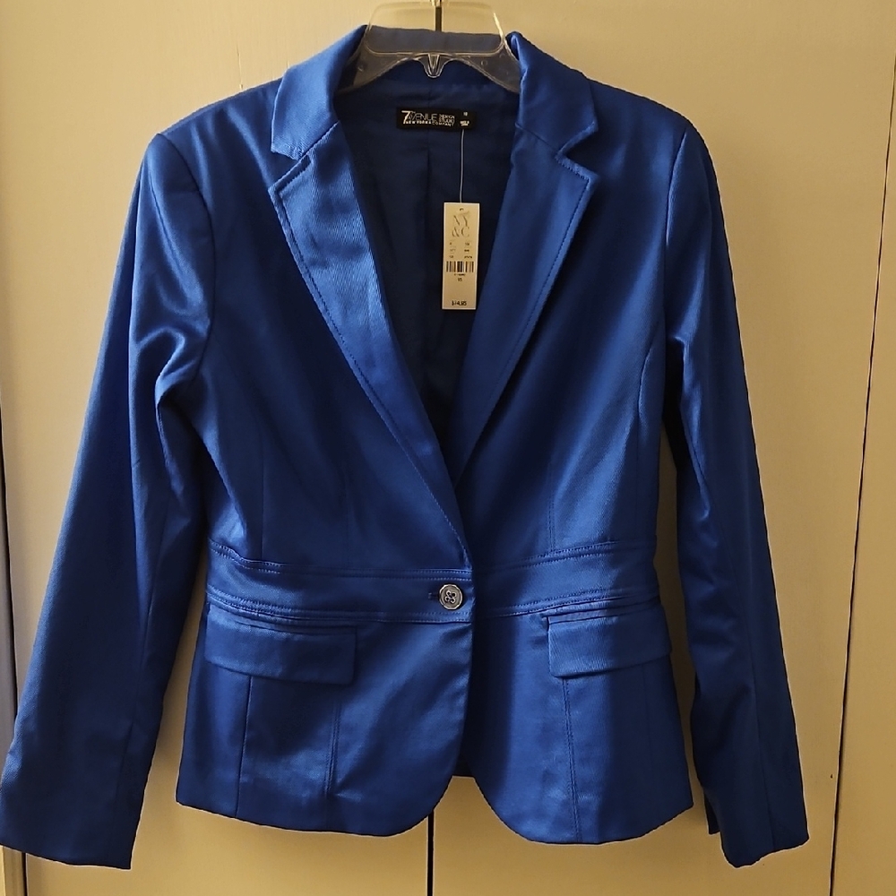 New York & Co. Royal Blue Women's Suit Jacket